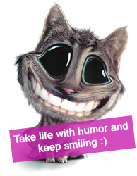 keep smiling - funny cat